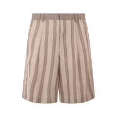 Striped bermuda shorts