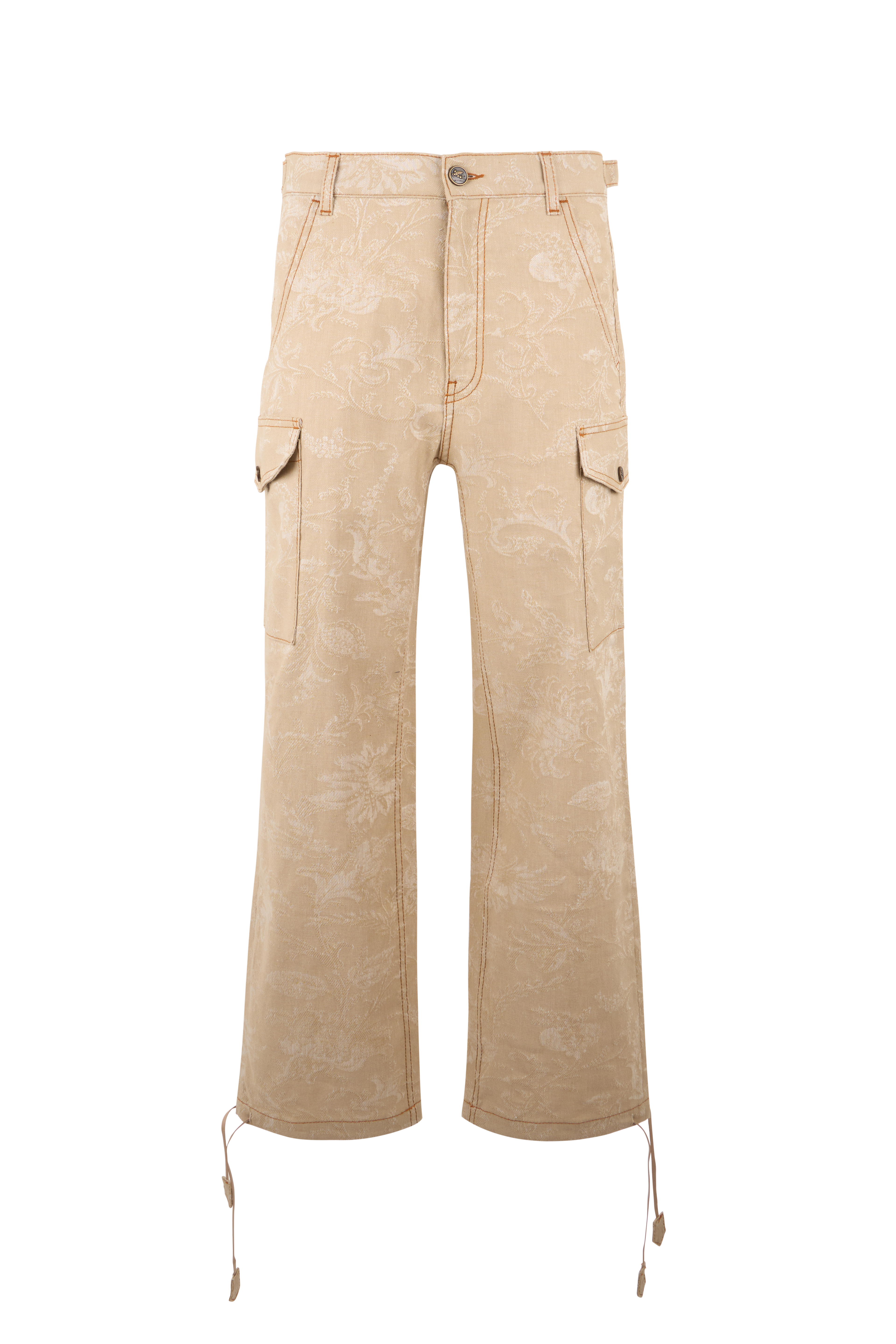 Cargo pants in cotton with print