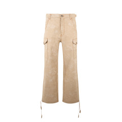 Cargo pants in cotton with print