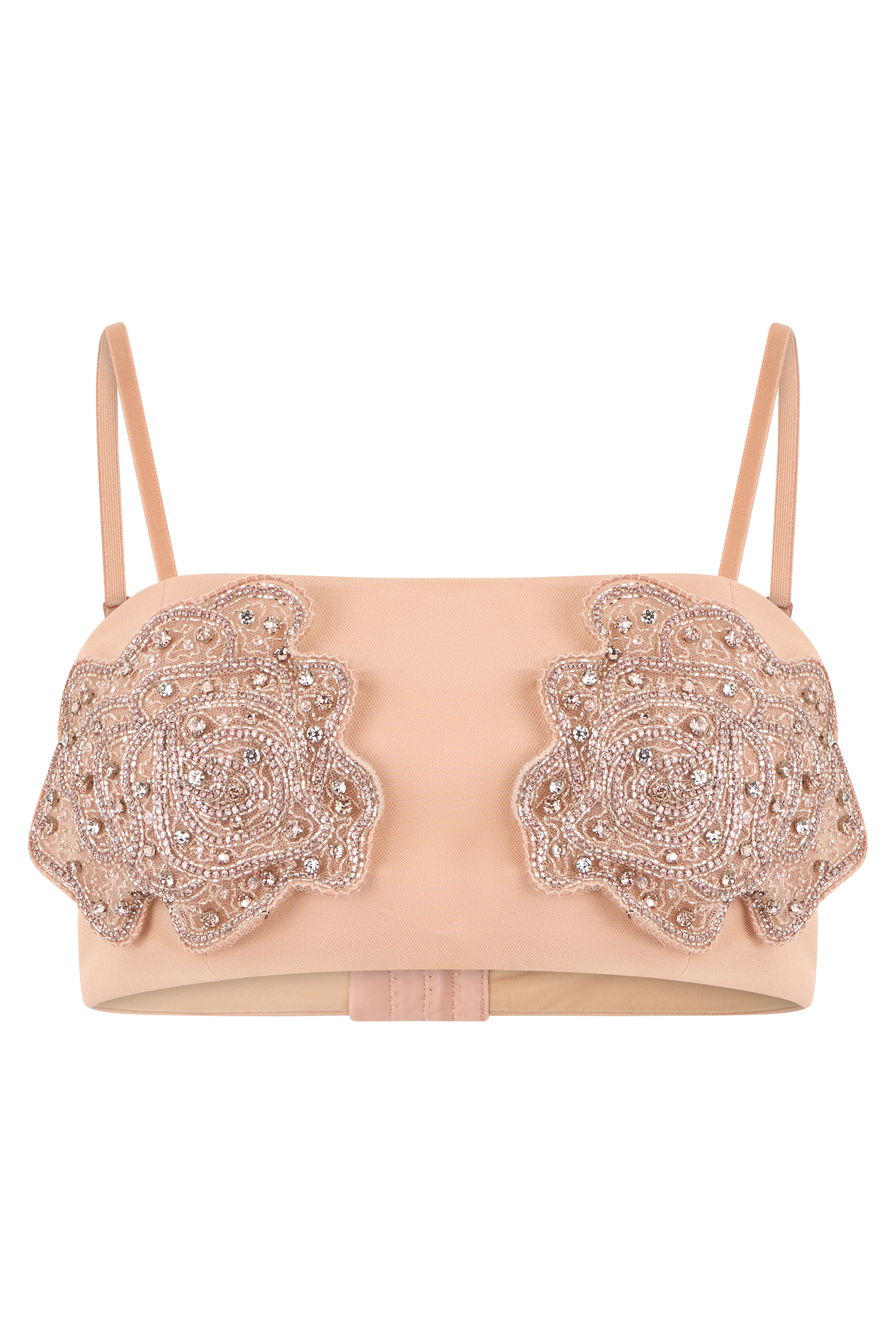 Short top with embroidery