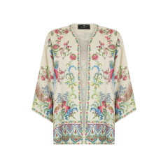Light jacket with floral pattern