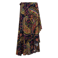 Long printed skirt