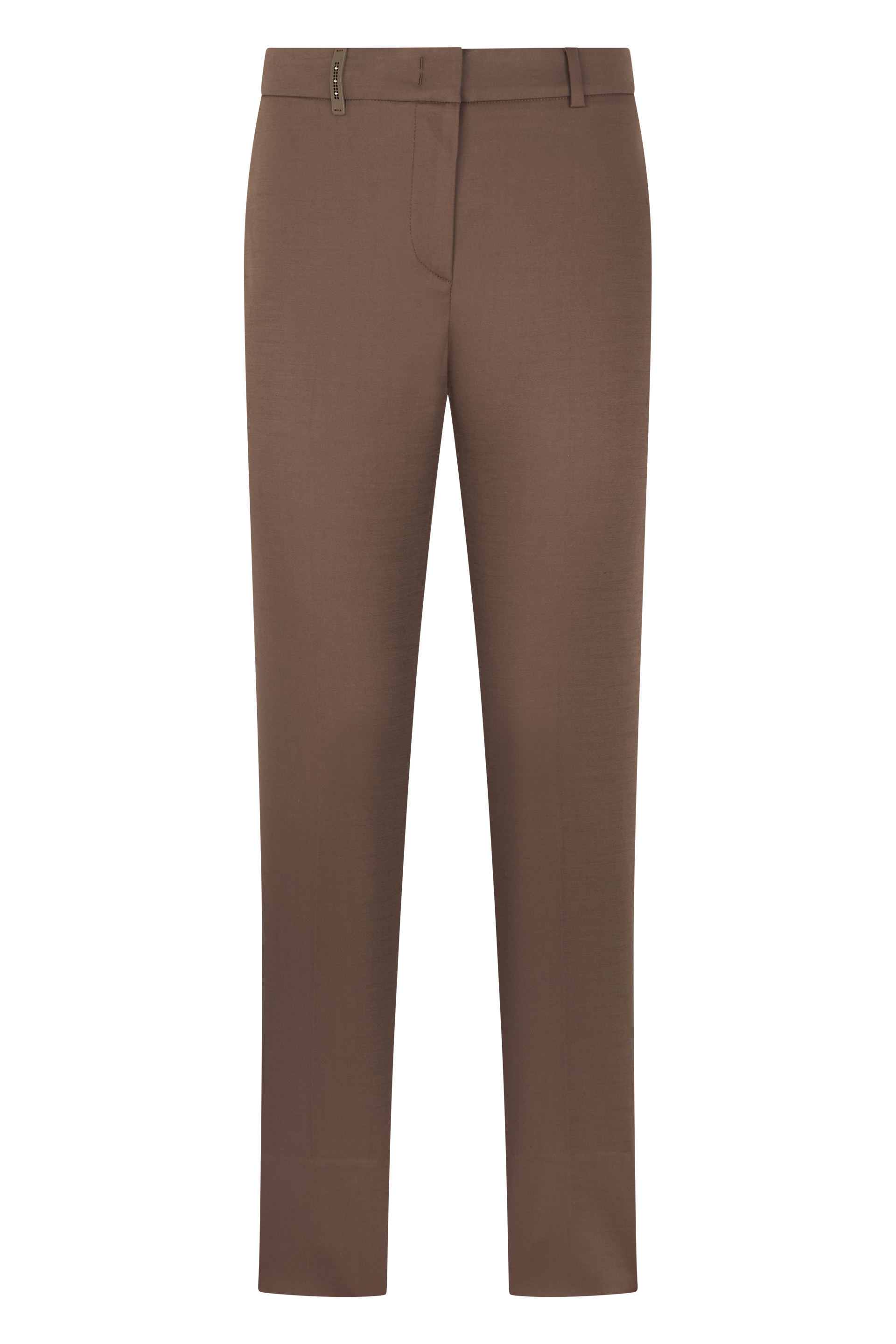 Straight cotton stretch pants