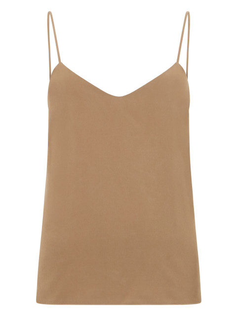 Silk top with thin straps