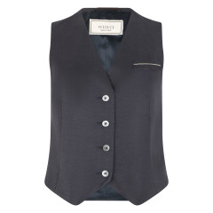 Nylon vest with rhinestones