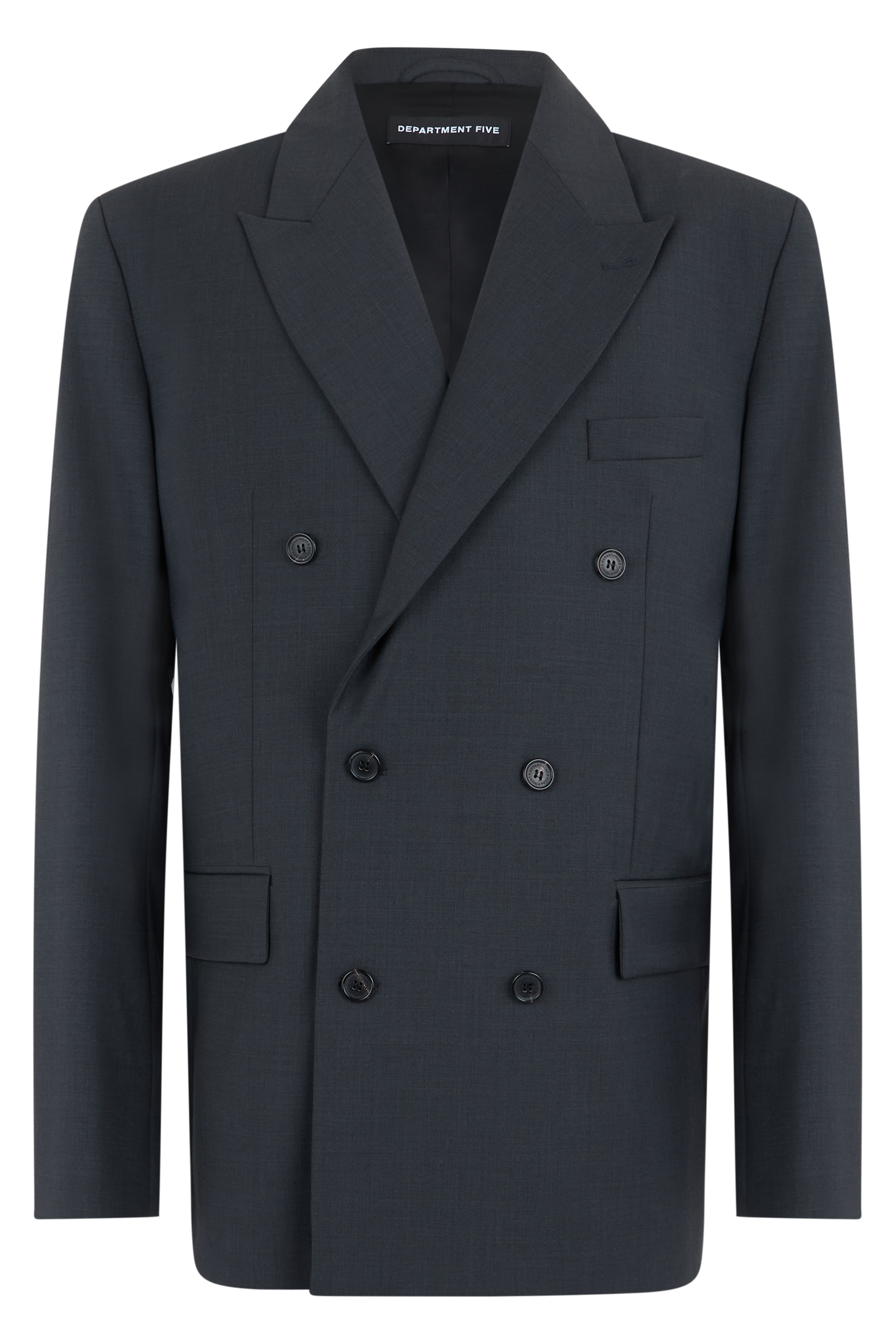 Double-breasted blazer in wool blend
