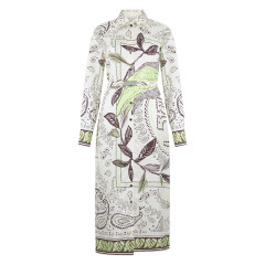 Silk midi dress