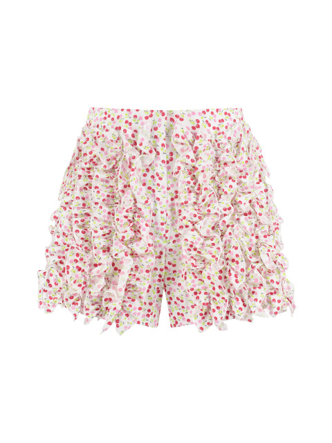 Printed cotton shorts