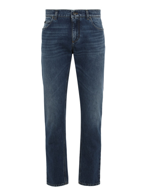 Straight jeans with five pockets