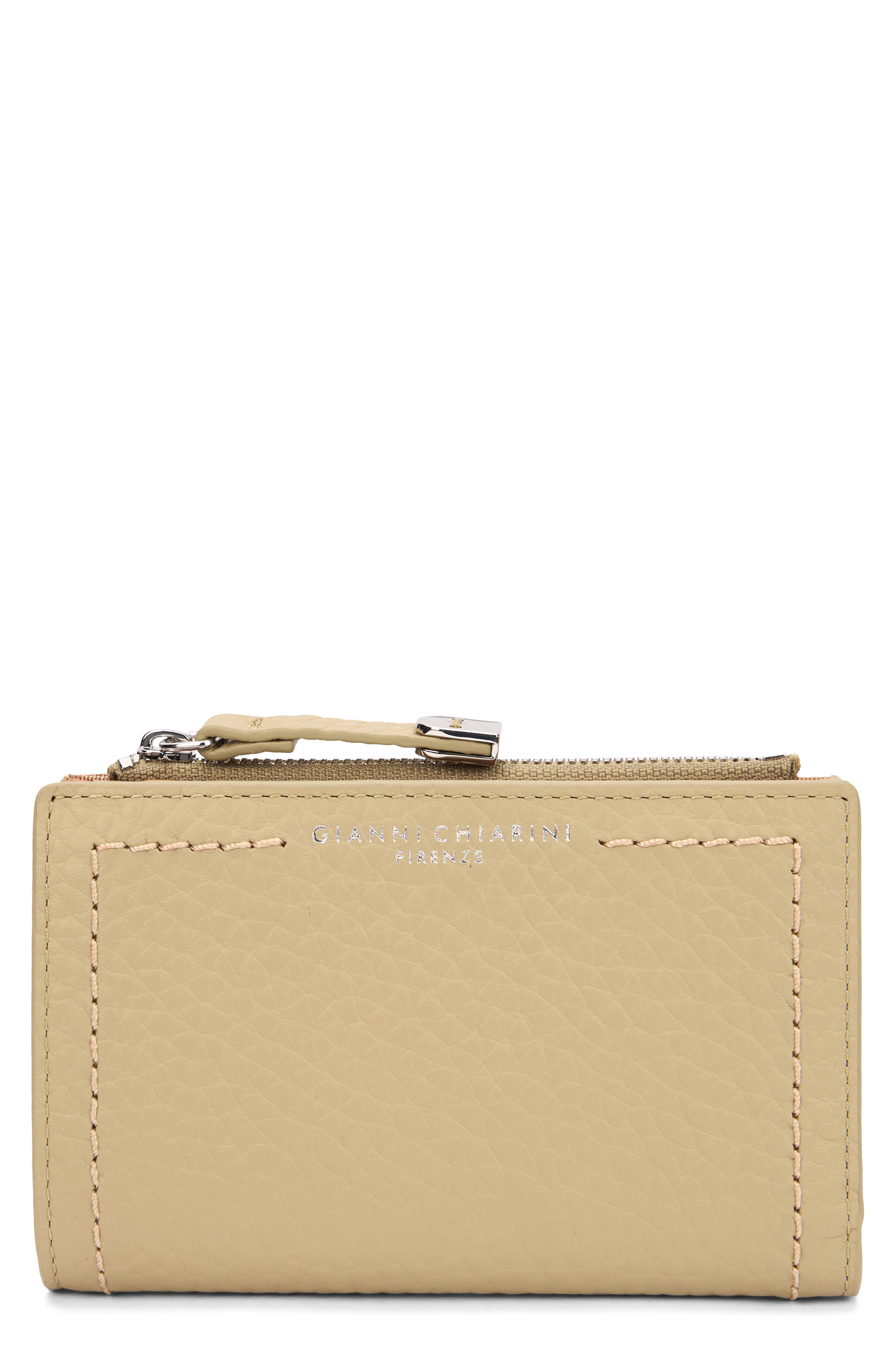 Leather wallet with zip