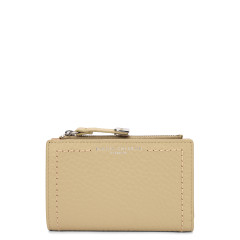Leather wallet with zip