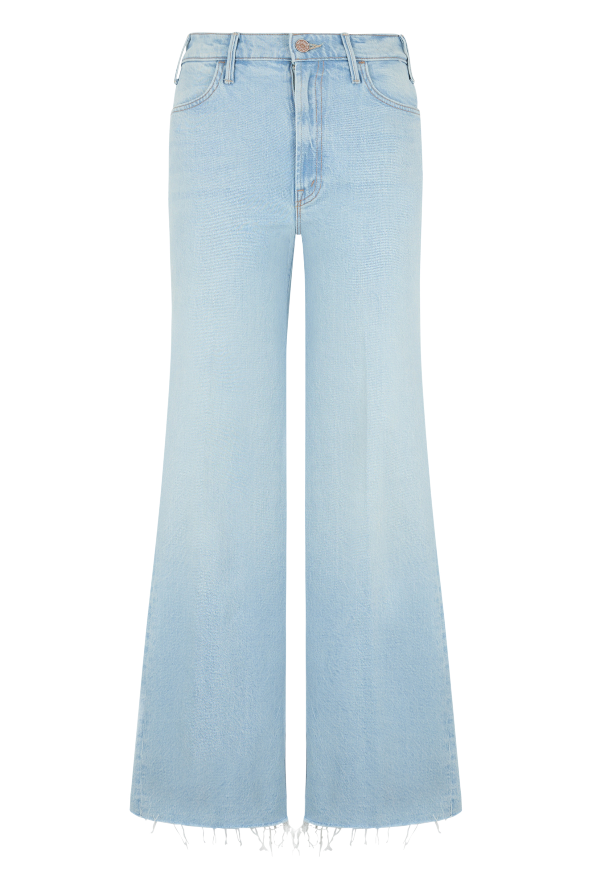 High-waisted flared jeans