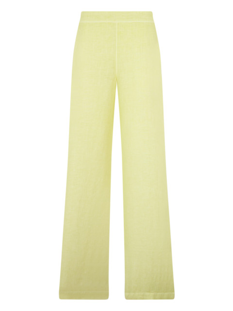 Straight leg linen pants