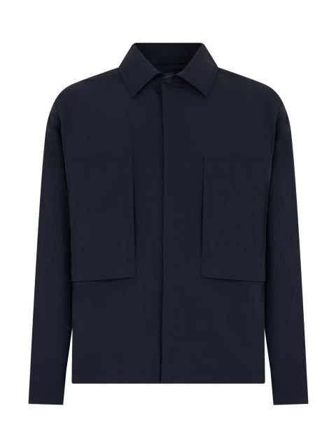 Wind jacket with collar