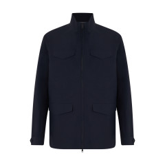 Field jacket with high collar