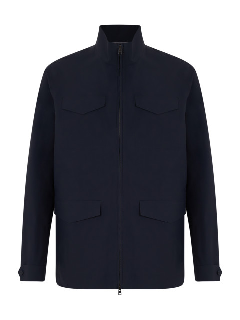 Field jacket with high collar