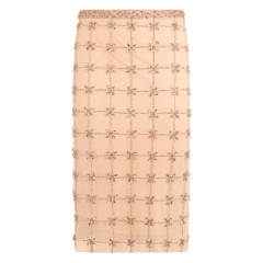 Full skirt in tulle with crystals