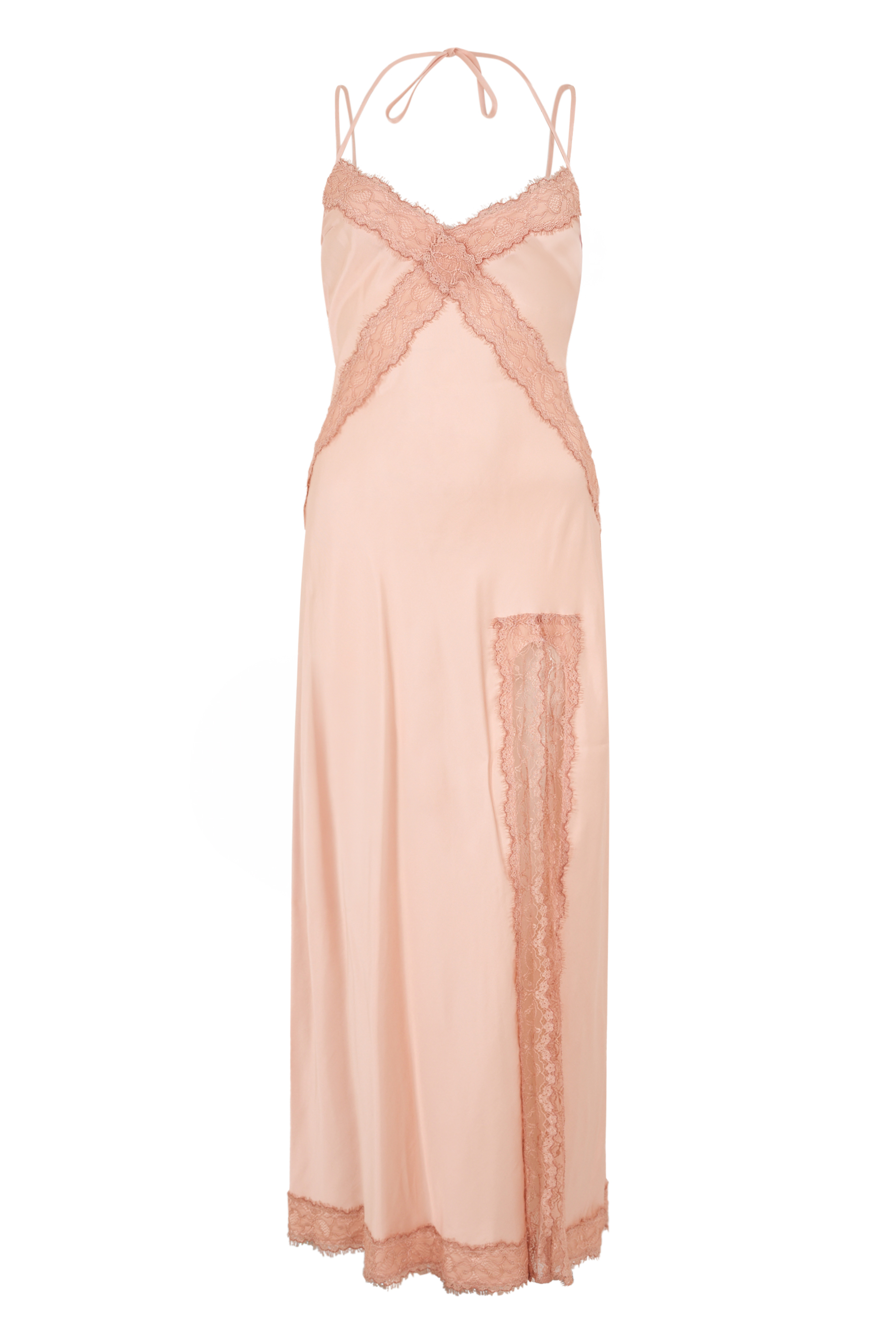 Midi dress in satin