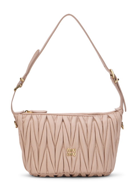 Handbag in quilted napa