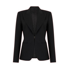 Single-breasted blazer in stretch wool