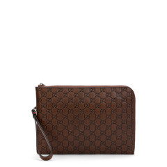 GG Emblem Pouch Bag in leather