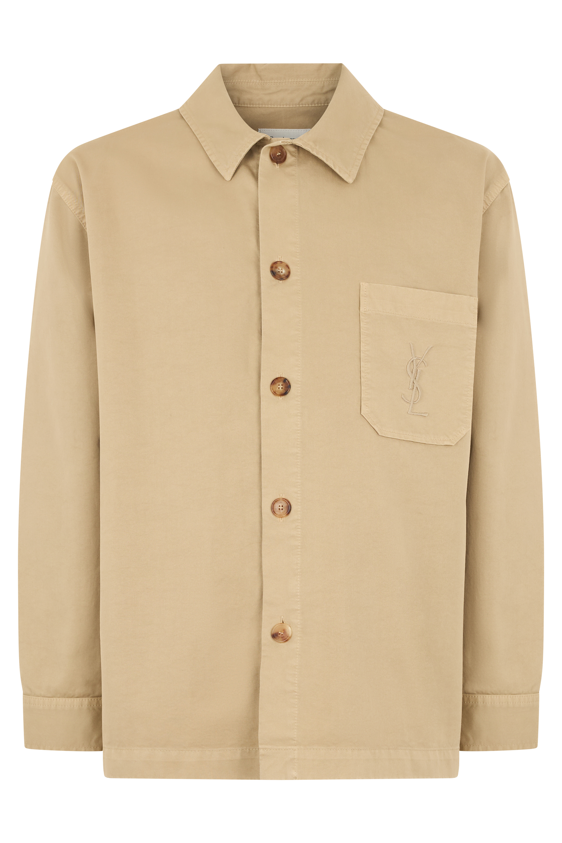 Overshirt Cassandre in gabardine with logo