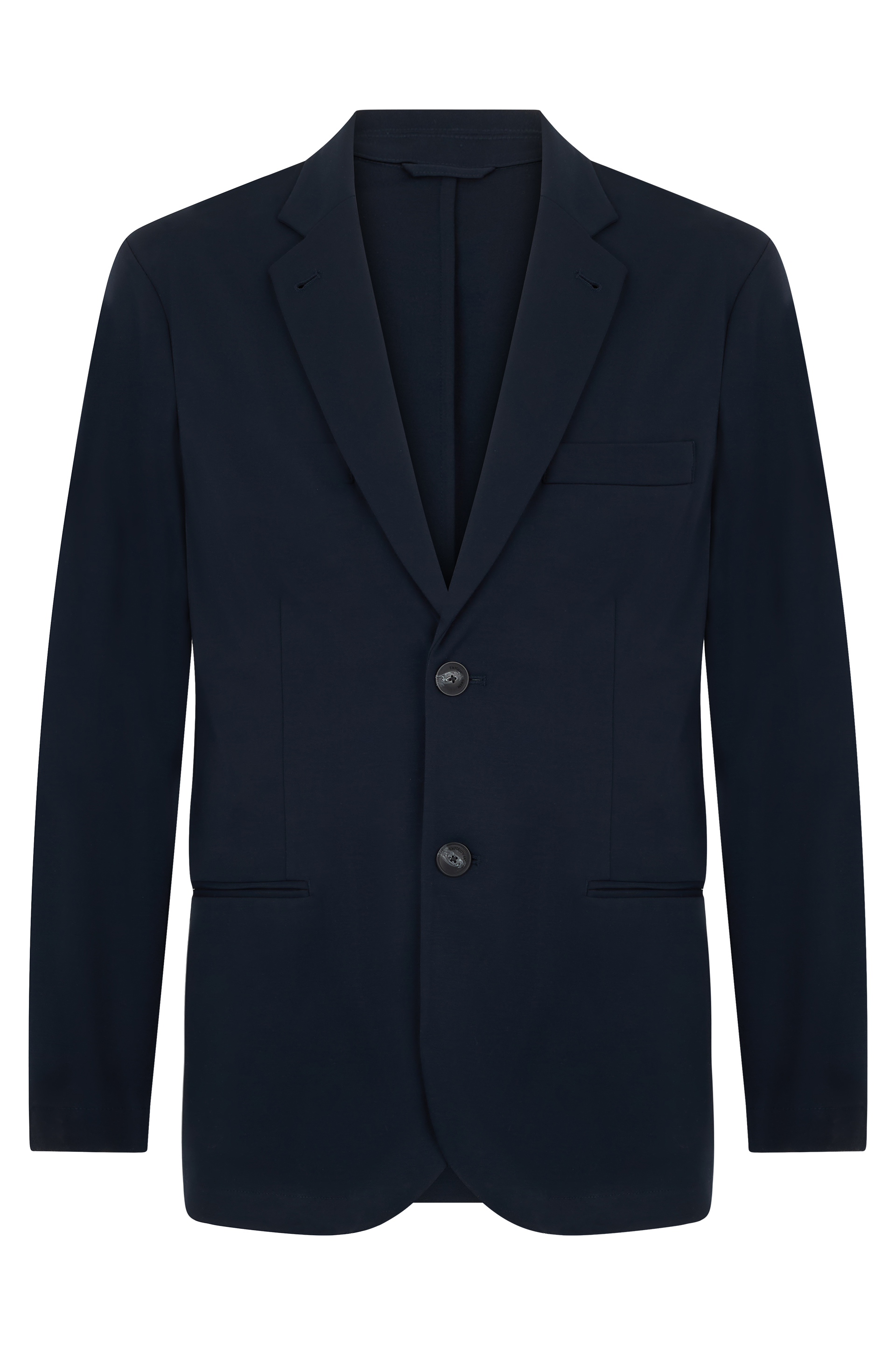Dark blue elegant jacket with two buttons