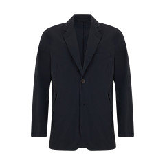 Single-breasted blazer with pockets with zipper