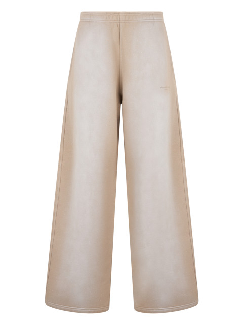 Tracksuit pants with distressed effect