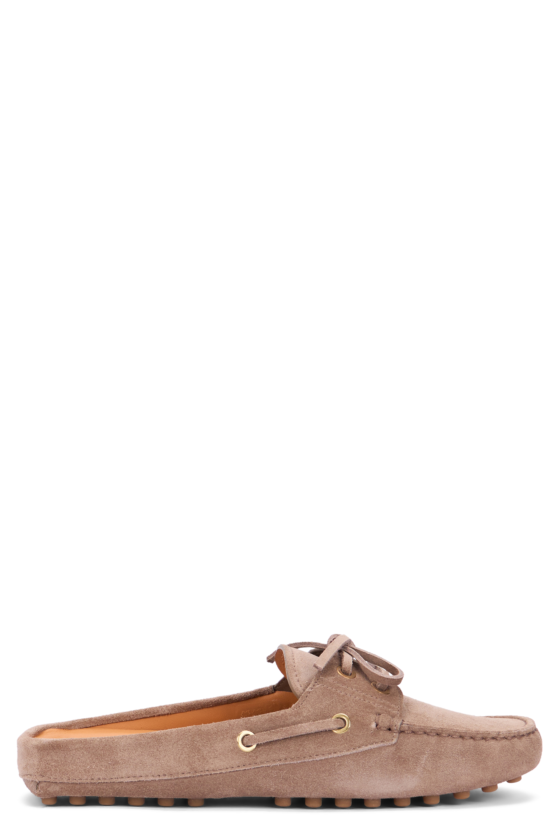 Suede moccasin sandal
