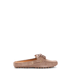 Suede moccasin sandal