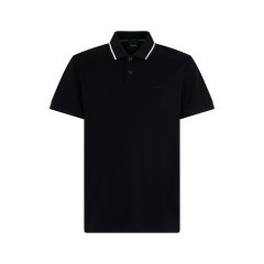 Cotton polo with short sleeves