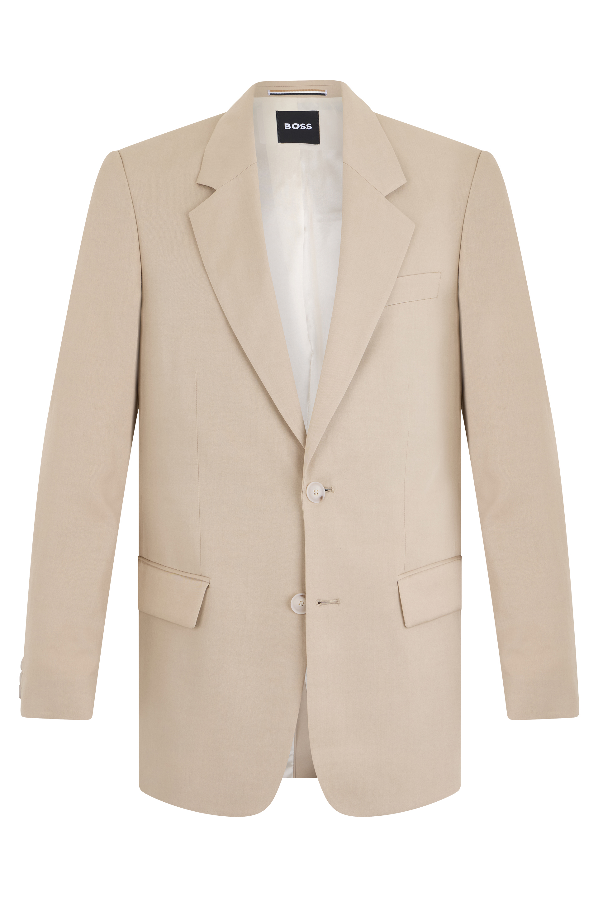 Single-breasted jacket with a relaxed fit