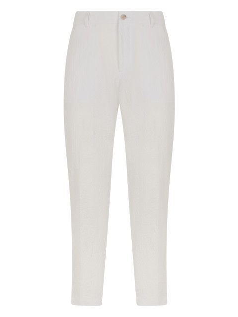 Trousers with a slim fit in stretch cotton