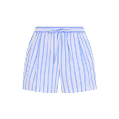 Striped poplin shorts
