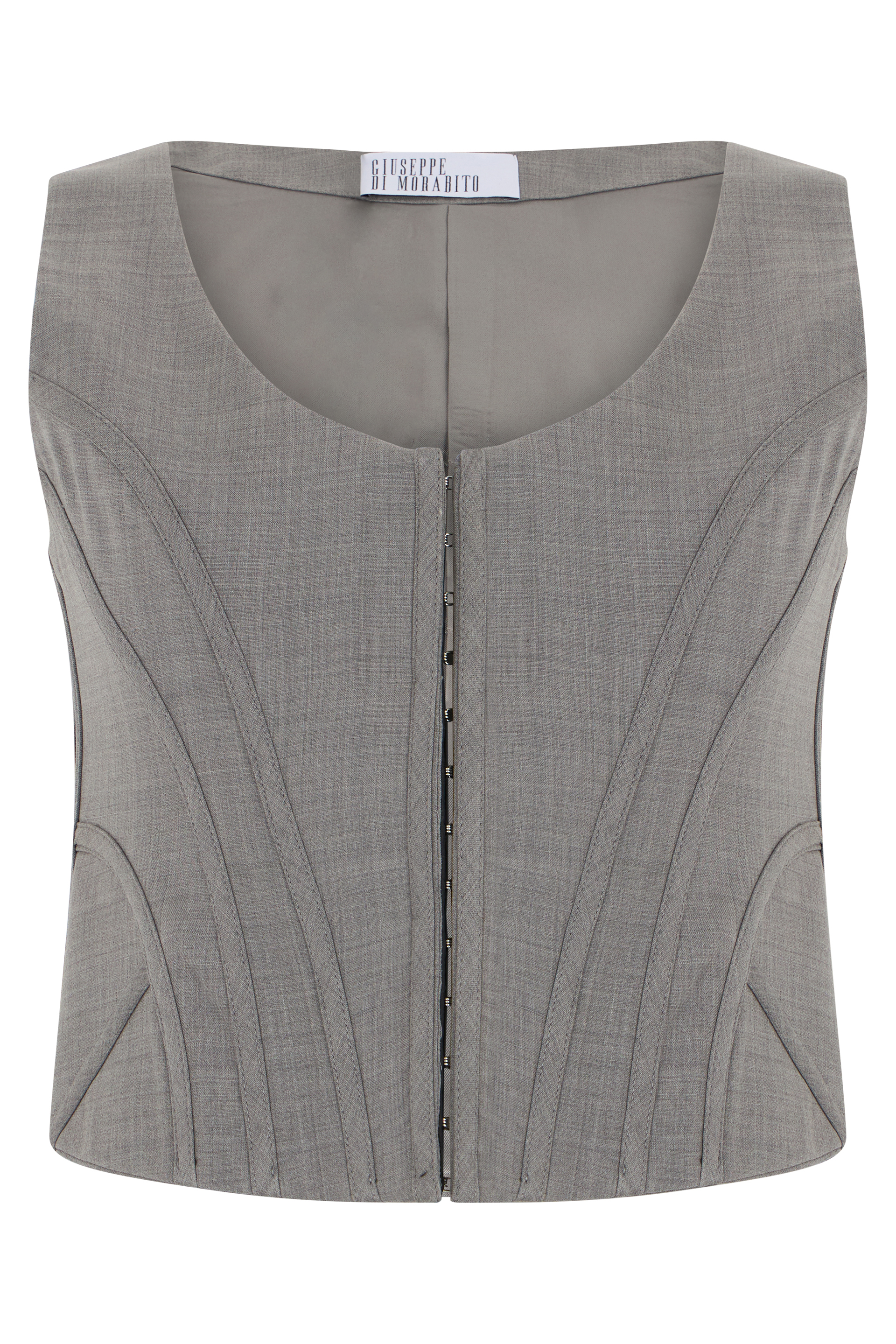 Short bustier with hooks