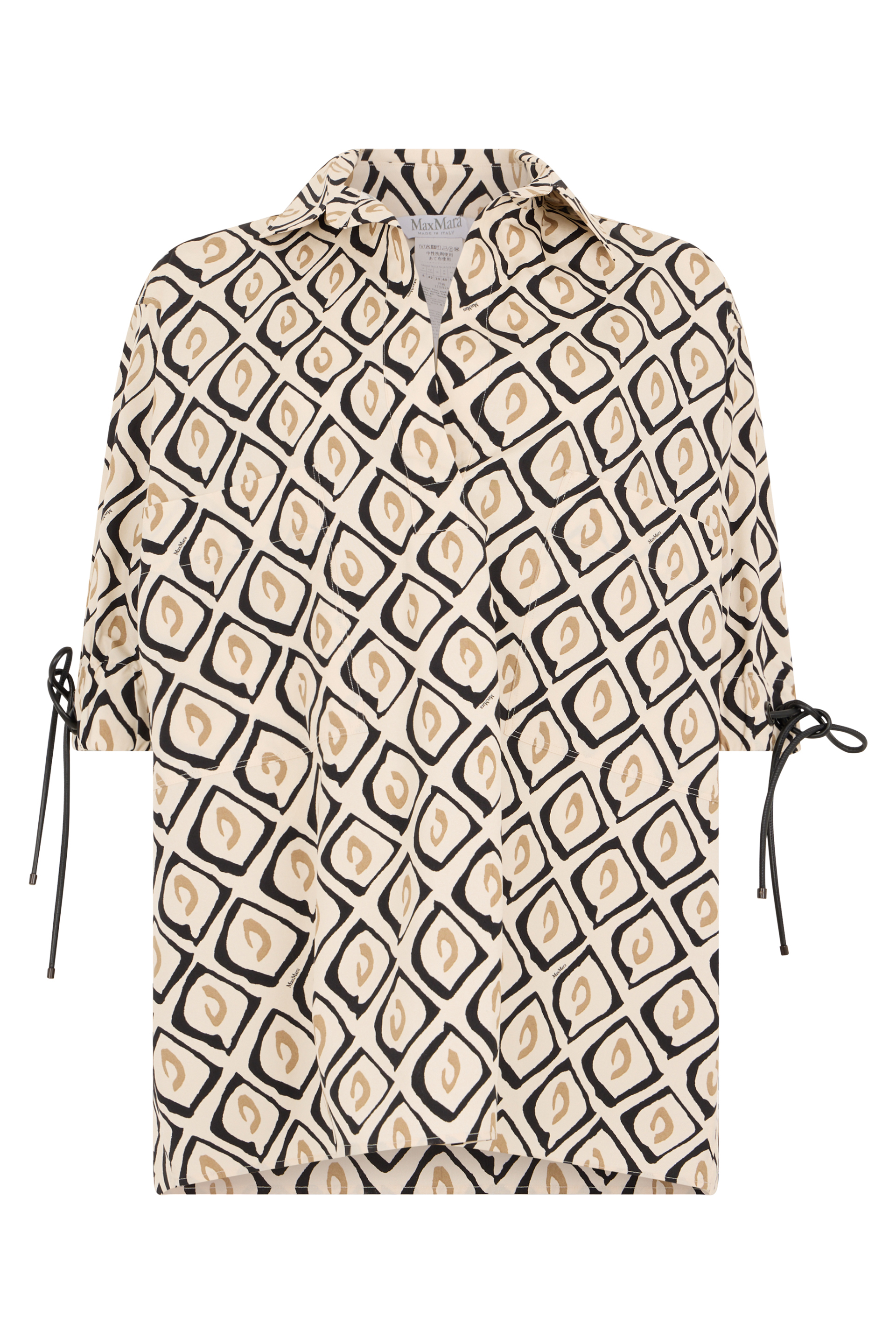 Printed cotton blouse
