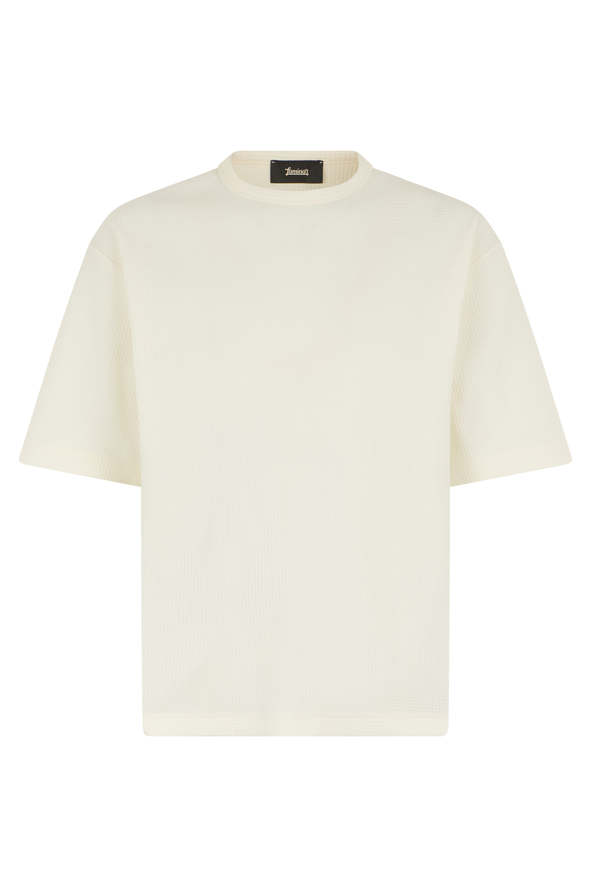Waffle t-shirt with short sleeves