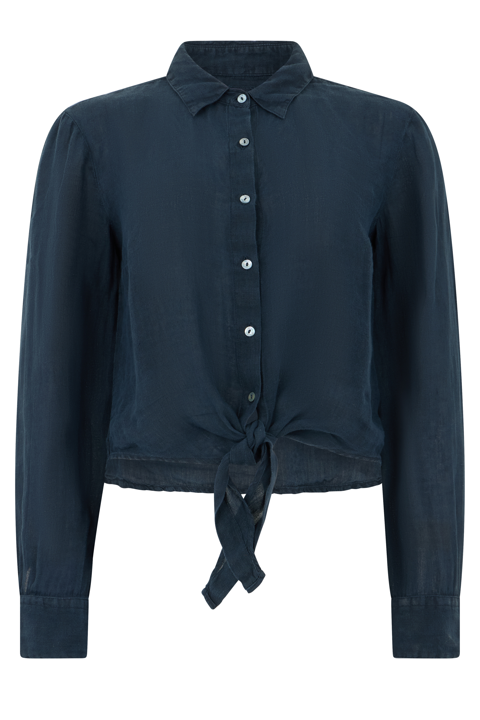 Short linen shirt