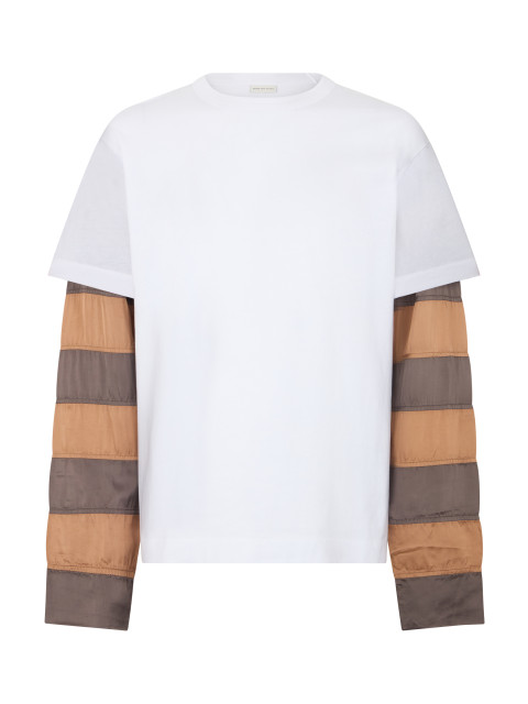 T-shirt with Contrast Sleeves