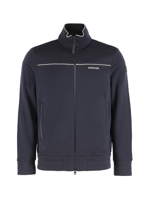 Full-zip hoodie in cotton blend