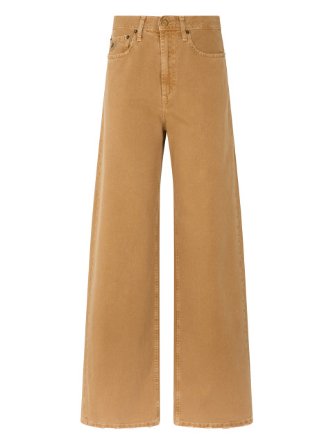 Wide cotton jeans