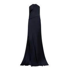 Long satin dress