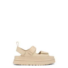 GoldenGlow sandals with Plateau