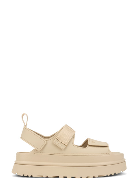 GoldenGlow sandals with Plateau