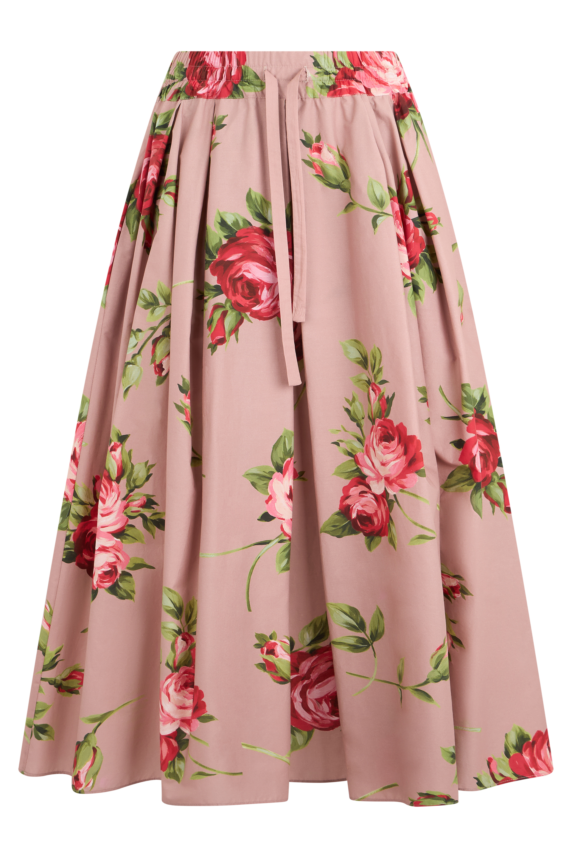 Midi top with floral print