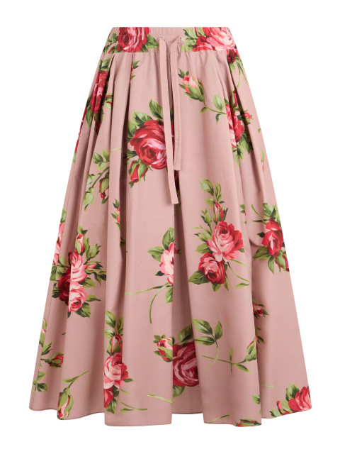 Midi top with floral print