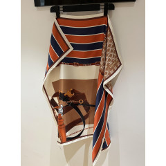 Silk twill scarf