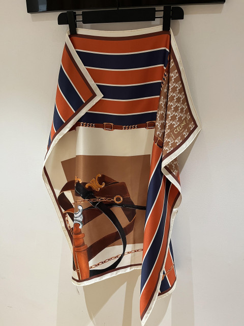 Silk twill scarf