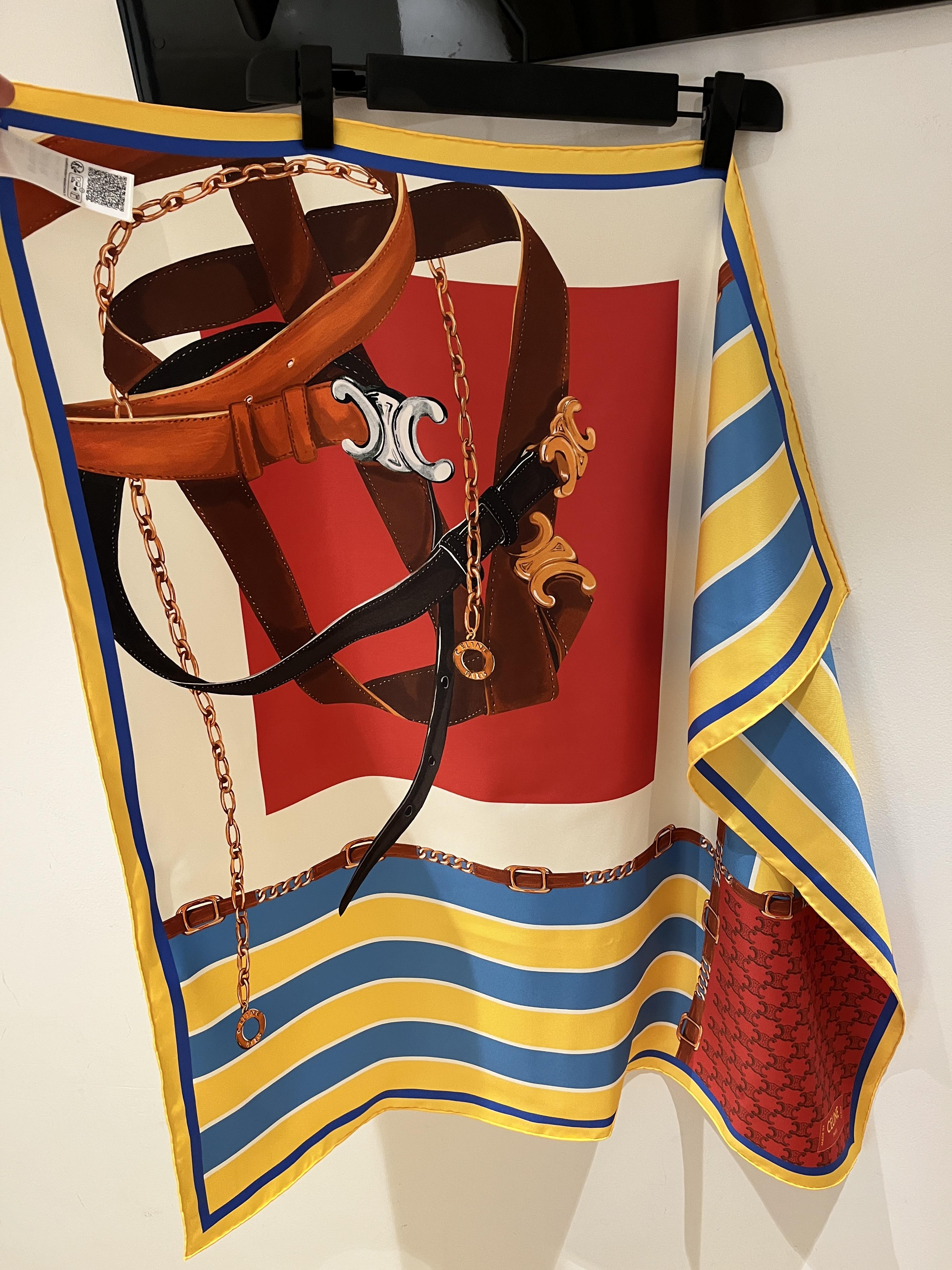 Silk twill scarf